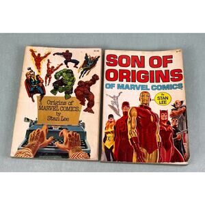 Origins of Marvel Comics 1974 and Son Of Origins Stan Lee 1975 1st Print